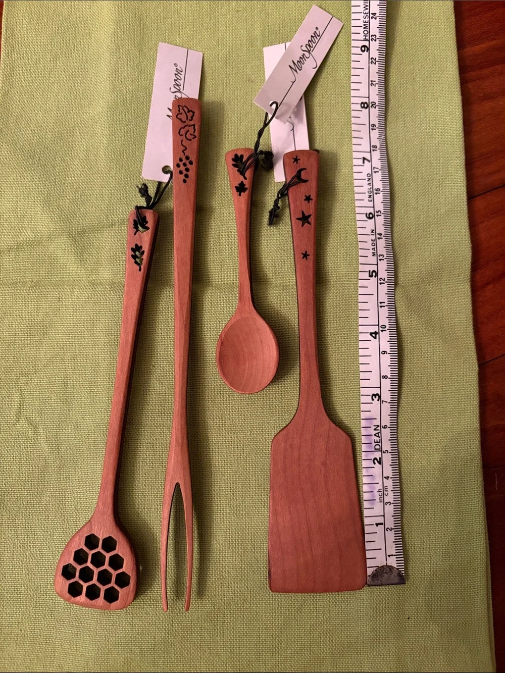Solid Cherry Wood Kitchen Utensils by MoonSpoon